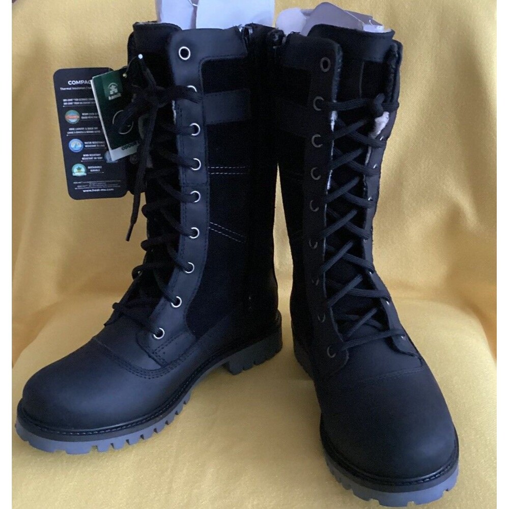 NEW Kamik Tall Waterproof Dri Cave Heat -MX  Fur Lining. Lace Up/zipper Size 6